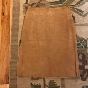 Brooks Brothers suede skirt